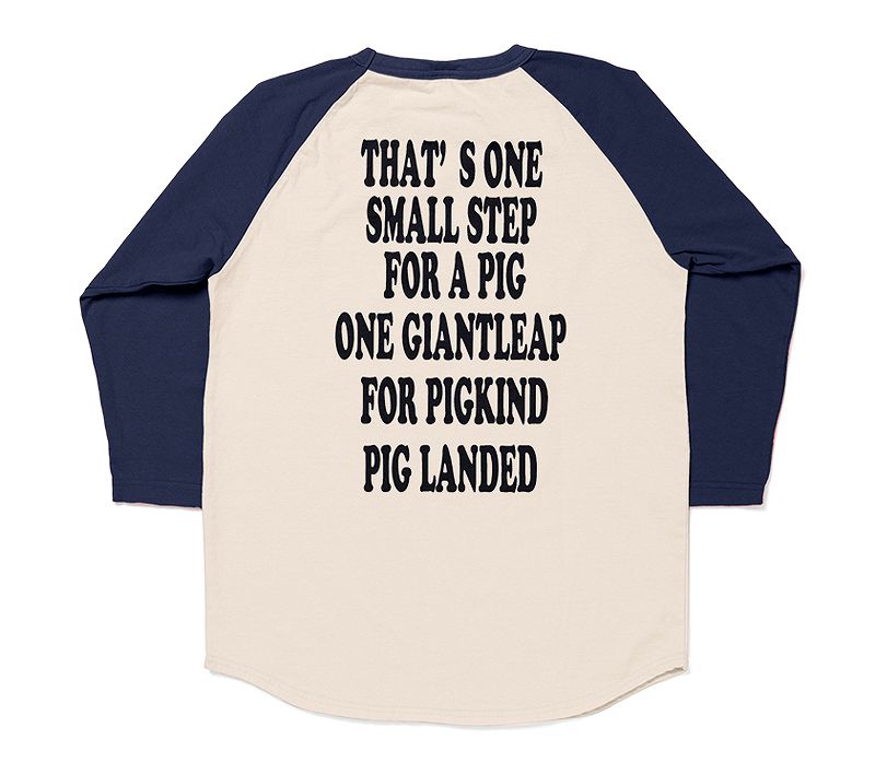 8138B / STUDIO D'ARTISAN Raglan 3/4 sleeve T-Shirt