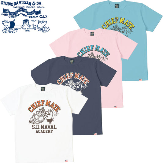 8182A / STUDIO D'ARTISAN U.S.A. Cotton Print T-Shirt