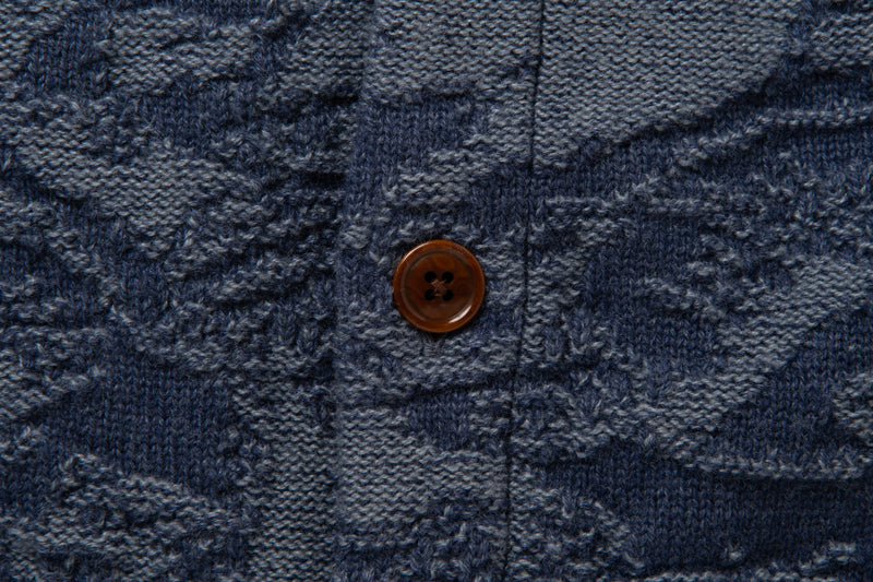 8184 / STUDIO D'ARTISAN Pig Camouflage Knit Cardigan