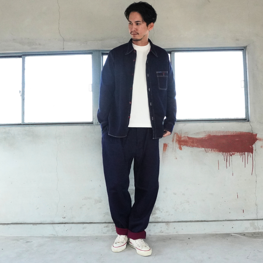 TDP2401 / TENRYO DENIM Color Revolution Stretch Denim Climbing Pants Klaxon Japanese Denim TDP2401 / TENRYO DENIM Color Revolution Stretch Denim Climbing Pants Klaxon Japanese Denim