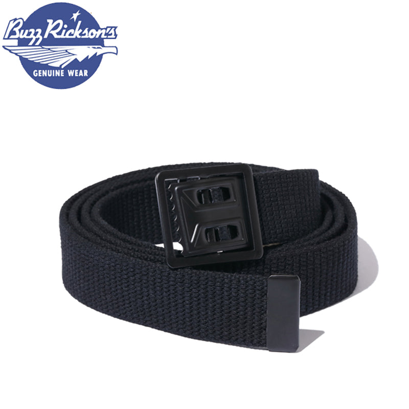 BR02767 / BUZZ RICKSON'S WILLIAM GIBSON COLLECTION BLACK BELT, WEB, WA –  Klaxon Japanese Denim