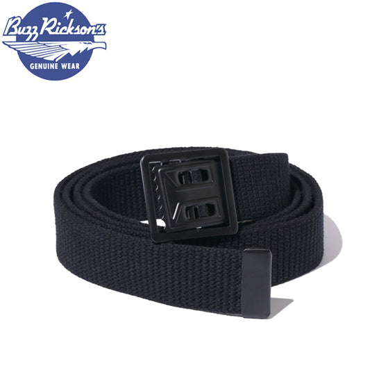 BR02767 / BUZZ RICKSON'S WILLIAM GIBSON COLLECTION BLACK BELT, WEB, WAIST, EM M-1937