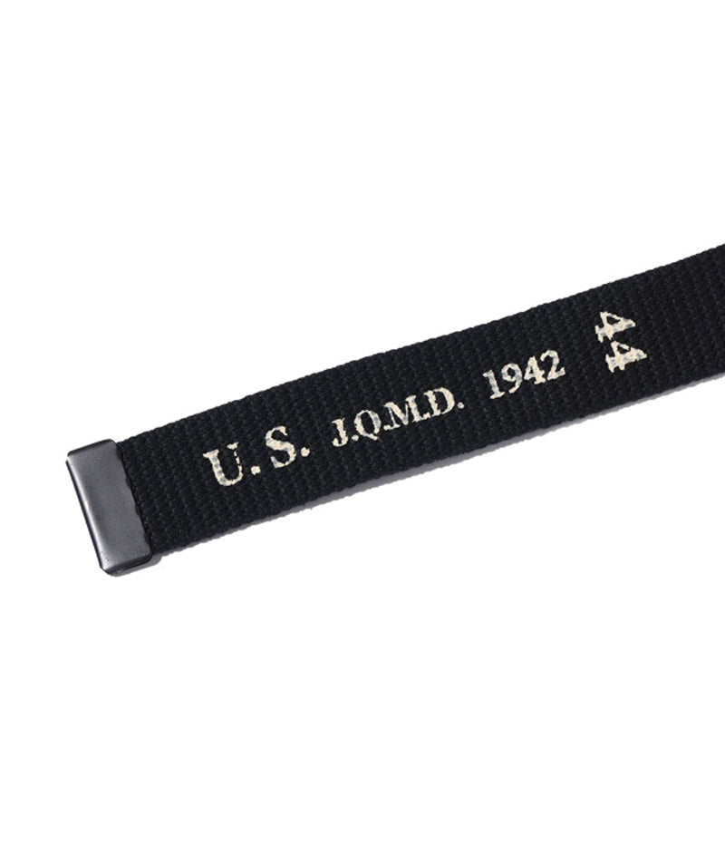 BR02767 / BUZZ RICKSON'S WILLIAM GIBSON COLLECTION BLACK BELT, WEB, WAIST, EM M-1937