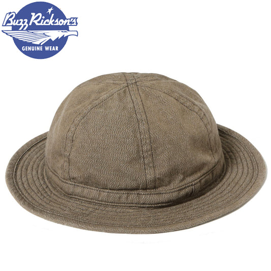 BR02843 / BUZZ RICKSON'S HAT, WORKING, BROWN DENIM