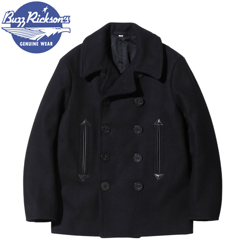 BR12394 / BUZZ RICKSON'S WILLIAM GIBSON COLLECTION Type BLACK PEA COAT
