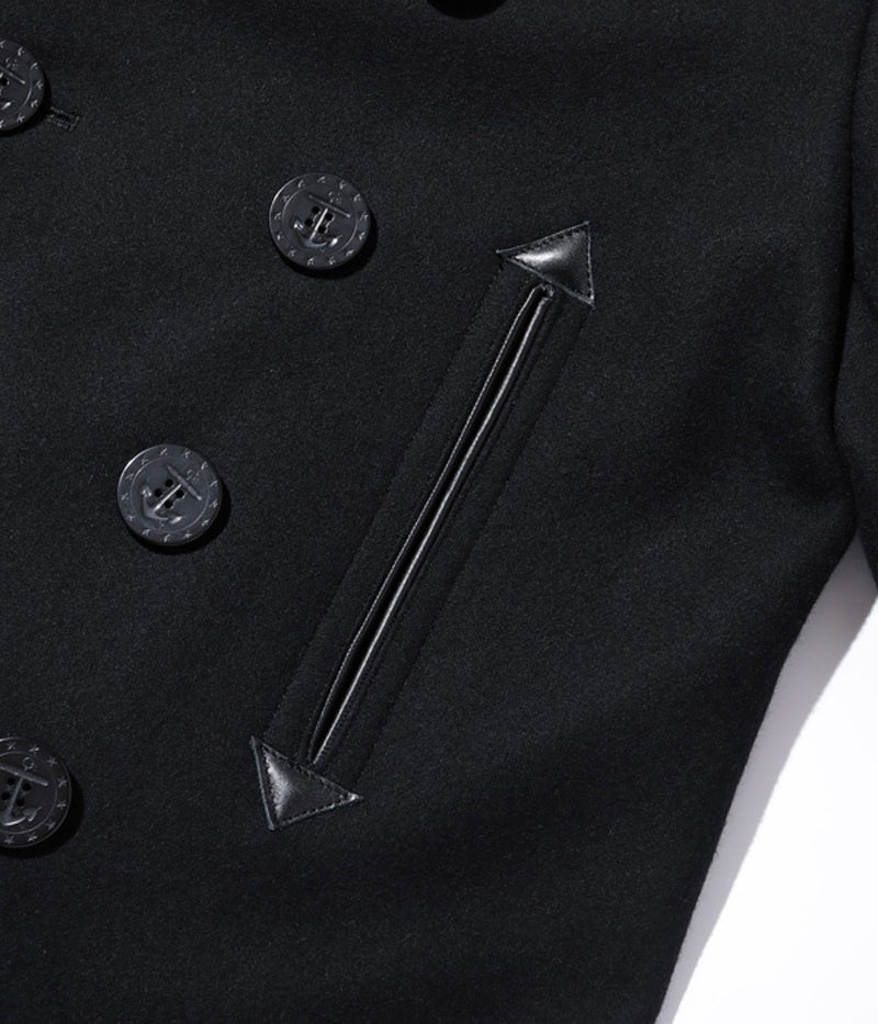 BR12394 / BUZZ RICKSON'S WILLIAM GIBSON COLLECTION Type BLACK PEA COAT