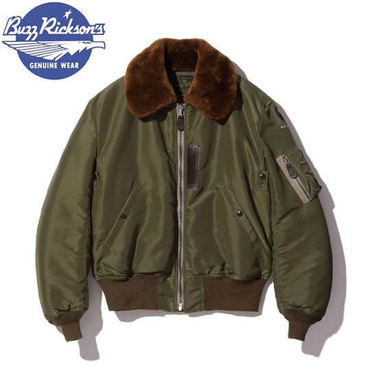 BR15321 / BUZZ RICKSON'S Type B-15C OLIVE “B.RICKSON MFG.CO.”