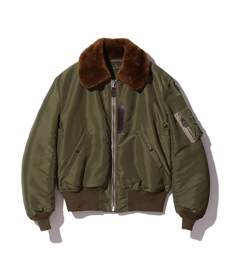 BR15321 / BUZZ RICKSON'S Type B-15C OLIVE “B.RICKSON MFG.CO.”