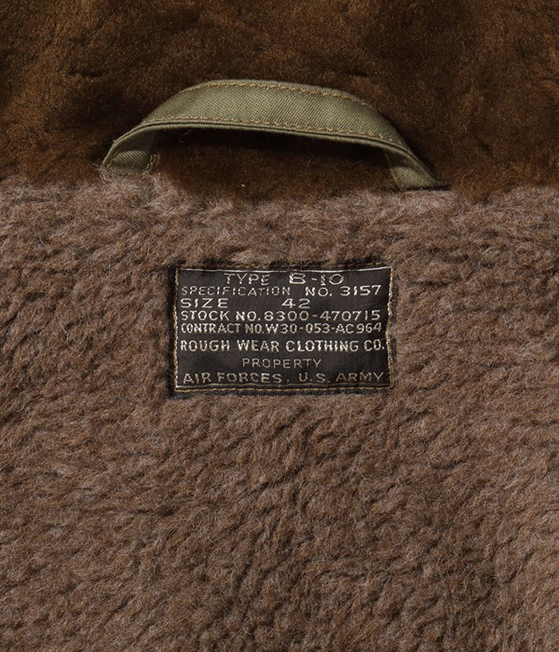 BR15325 / BUZZ RICKSON'S Type B-10 “ROUGH WEAR CLOTHING CO.”