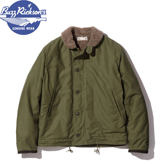BR15338 / BUZZ RICKSON'S Type N-1 OLIVE “COTTON SATIN VERSION”