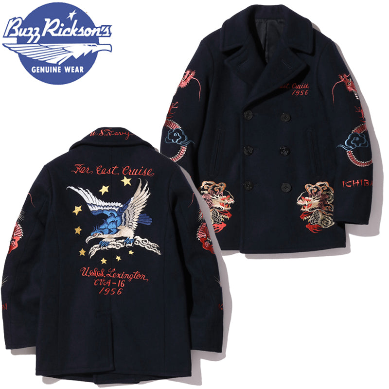 BR15350 / BUZZ RICKSON'S SUKA PEA COAT “30th ANNIVERSARY MODEL USS LEXINTON CVA-16 SUKA EMBROIDERY”