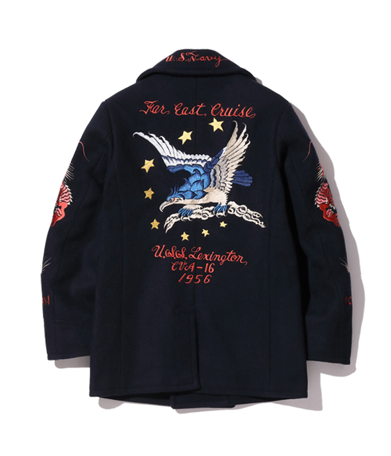 BR15350 / BUZZ RICKSON'S SUKA PEA COAT “30th ANNIVERSARY MODEL USS LEXINTON CVA-16 SUKA EMBROIDERY”