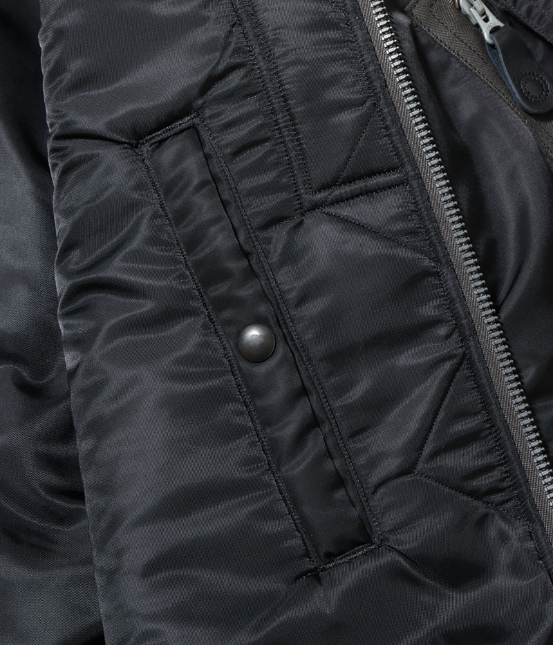 BR15772 / BUZZ RICKSON'S WILLIAM GIBSON COLLECTION Type BLACK MA-1 LONG MODEL “ALBERT TURNER & CO., INC. MODEL”