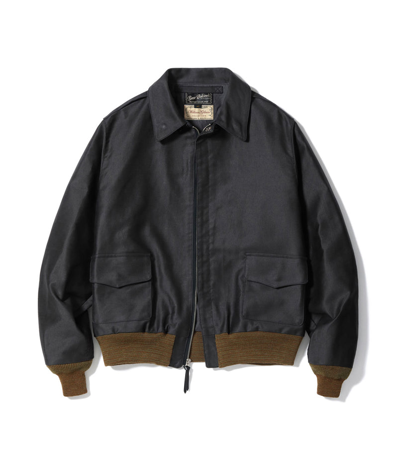 BR15774 / BUZZ RICKSON'S WILLIAM GIBSON COLLECTION JUNGLE CLOTH BLACK A-2