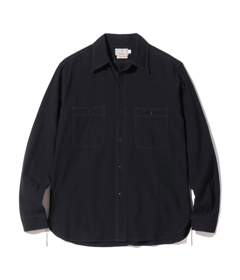 BR29143 / BUZZ RICKSON'S WILLIAM GIBSON COLLECTION BLACK CHAMBRAY WORK SHIRTS