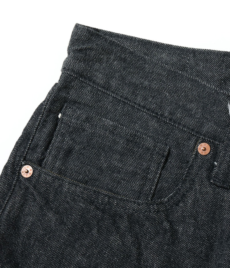 BR43042 / BUZZ RICKSON'S WORLD WAR II BLACK DENIM WAIST OVERALLS