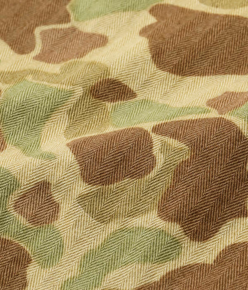 BR52660 / BUZZ RICKSON'S TROUSERS, HERRINGBONE TWILL CAMOUFLAGE SHORTS