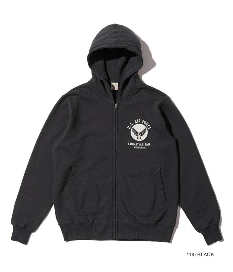 BR65599 / BUZZ RICKSON'S FULL ZIP SWEAT PARKA U.S. AIR FORCE