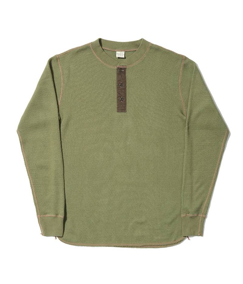 BR68130 / BUZZ RICKSON'S THERMAL HENLEY NECK T-SHIRTS
