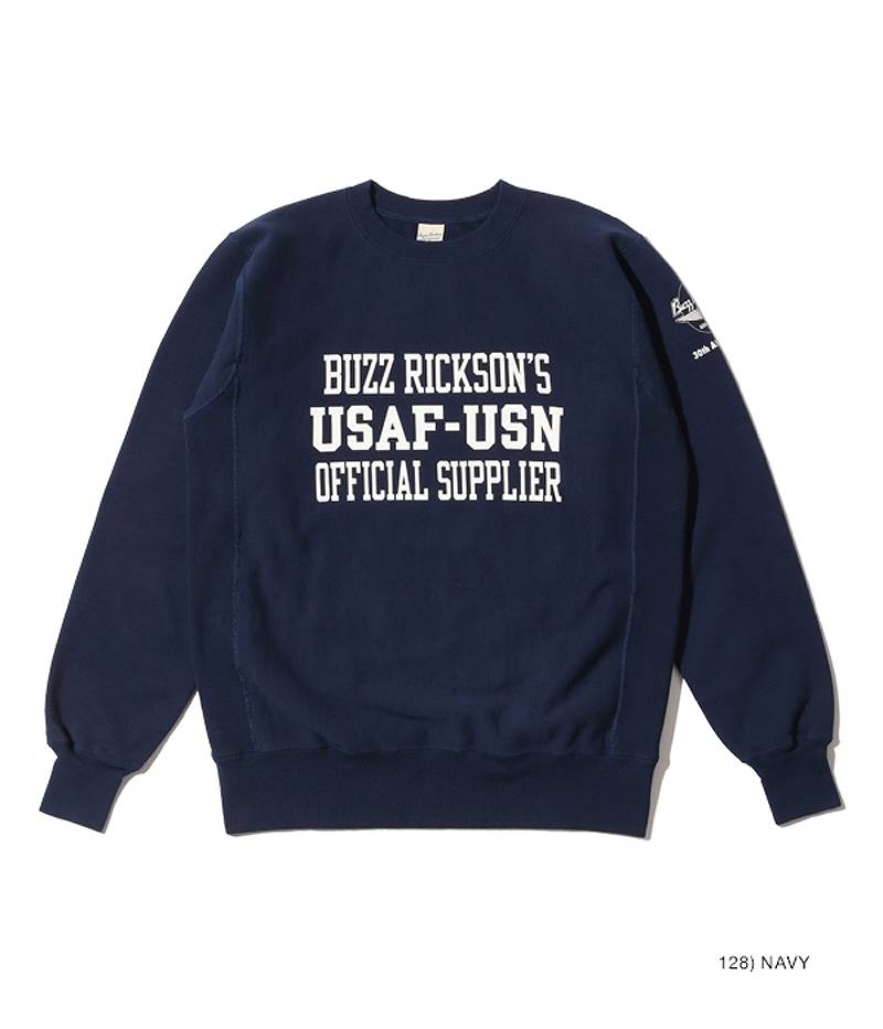 BR69193 / BUZZ RICKSON'S 30th ANNIVERSARY MODEL HORIZONTAL KNITTING HEAVY WEIGHT SWEAT SHIRTS