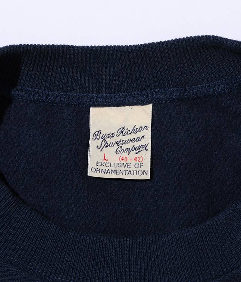 BR69193 / BUZZ RICKSON'S 30th ANNIVERSARY MODEL HORIZONTAL KNITTING HEAVY WEIGHT SWEAT SHIRTS