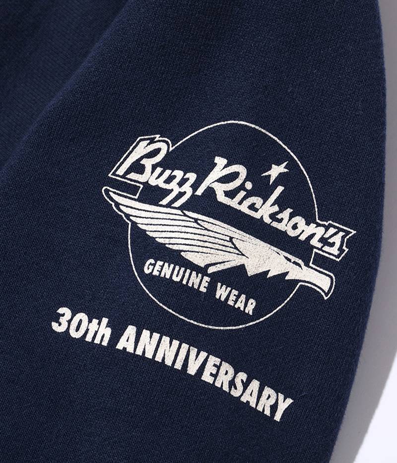 BR69193 / BUZZ RICKSON'S 30th ANNIVERSARY MODEL HORIZONTAL KNITTING HEAVY WEIGHT SWEAT SHIRTS