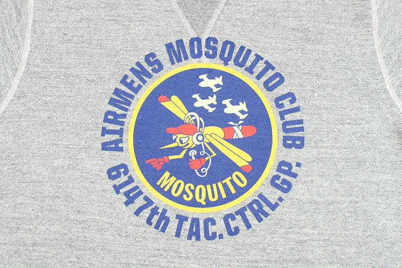 BR69290 / BUZZ RICKSON'S SET-IN CREW NECK SWEAT SHIRTS "AIRMENS MOSQUITO CLUB"