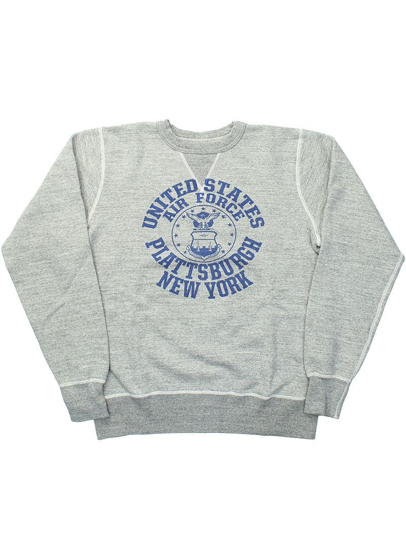 BR69335 / BUZZ RICKSON'S SET-IN CREW NECK SWEAT SHIRTS "U.S.A.F. PLATTSBURGH N.Y.”