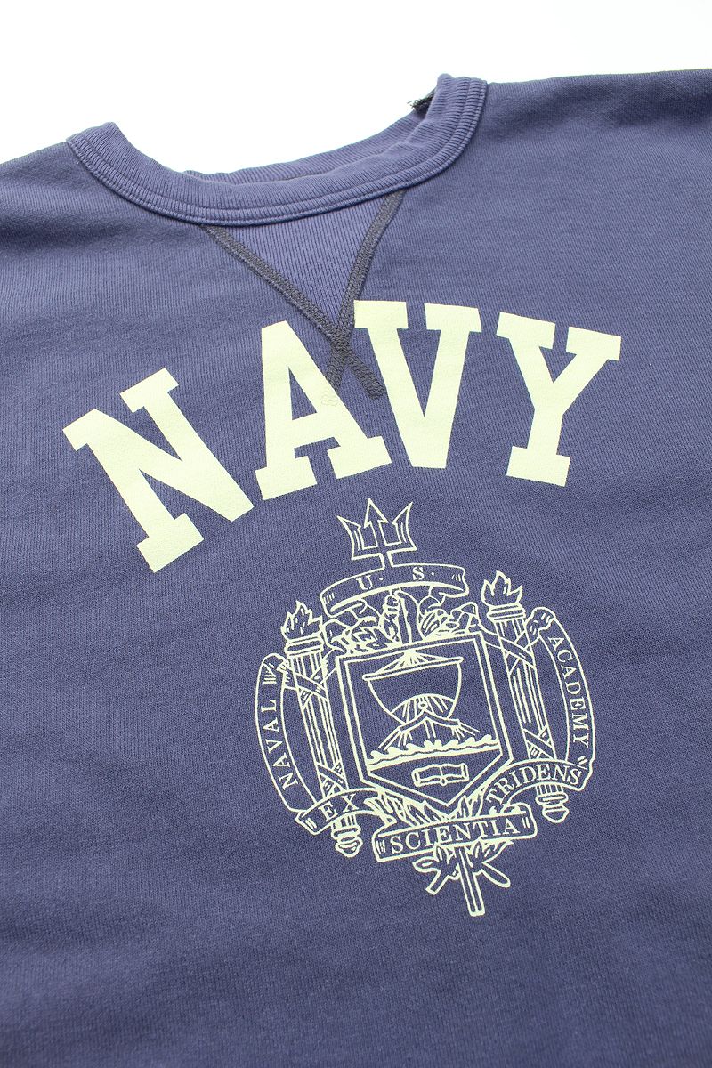 BR69339 / BUZZ RICKSON'S SET-IN CREW NECK SWEAT SHIRTS "NAVY”