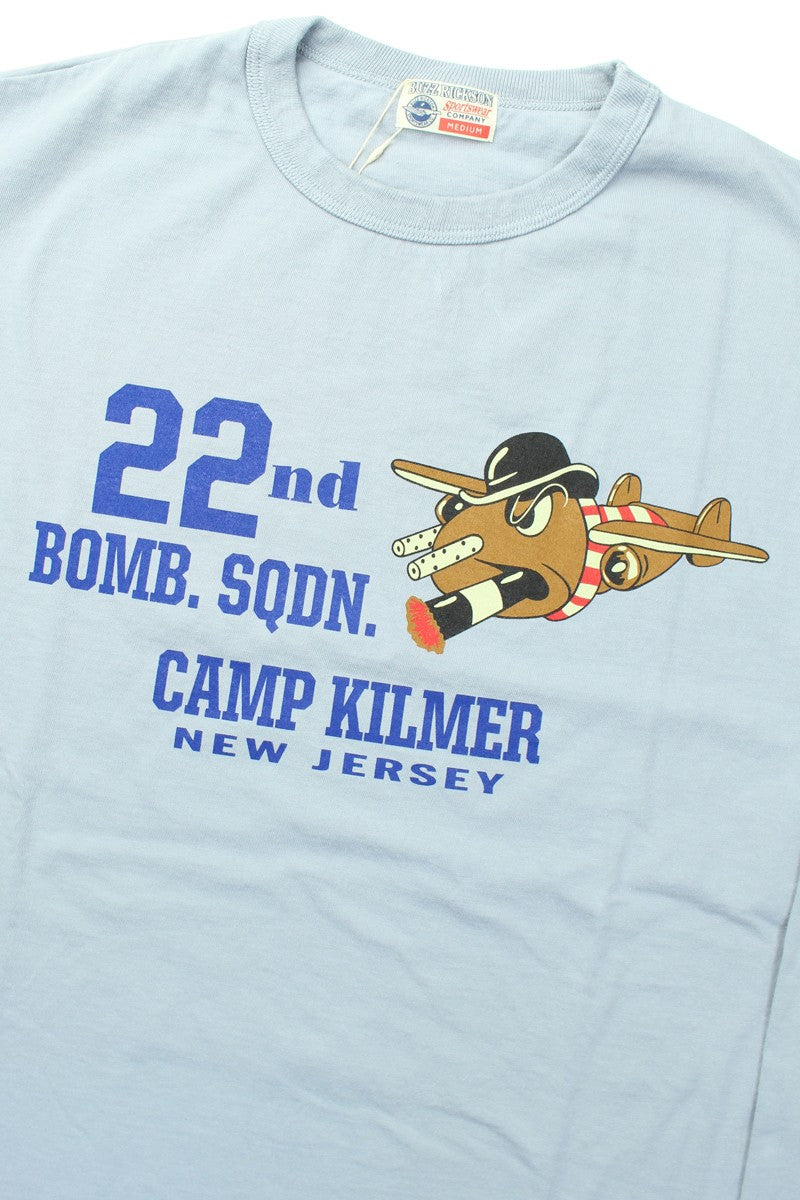 BR69509 / BUZZ RICKSON'S LONG SLEEVE T-SHIRTS "22nd. BOMB.SQDN.CAMP KILMER"