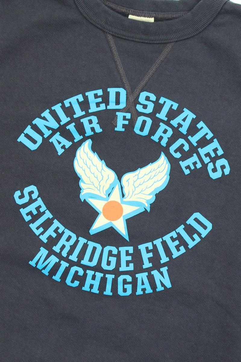 BR69630 / BUZZ RICKSON'S SET-IN CREW NECK SWEAT SHIRTS "USAF. SELFRIDGE FIELD"