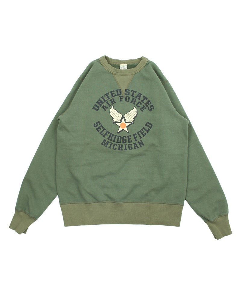 BR69630 / BUZZ RICKSON'S SET-IN CREW NECK SWEAT SHIRTS "USAF. SELFRIDGE FIELD"