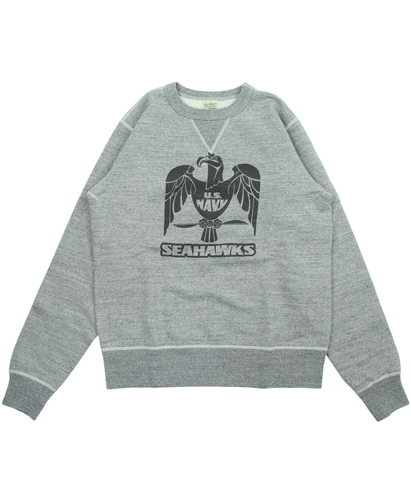 BR69631 / BUZZ RICKSON'S SET-IN CREW NECK SWEAT SHIRTS "U.S.NAVY SEAHAWKS"