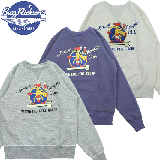 BR69632 / BUZZ RICKSON'S SET-IN CREW NECK SWEAT SHIRTS "AIRMENS MOSQUITO CLUB"