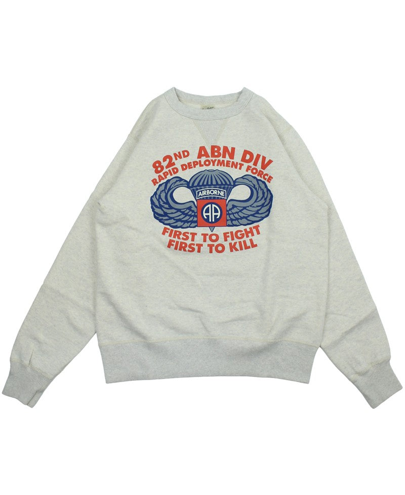 BR69633 / BUZZ RICKSON'S SET-IN CREW NECK SWEAT SHIRTS "82nd AIRBORNE DIVISION"