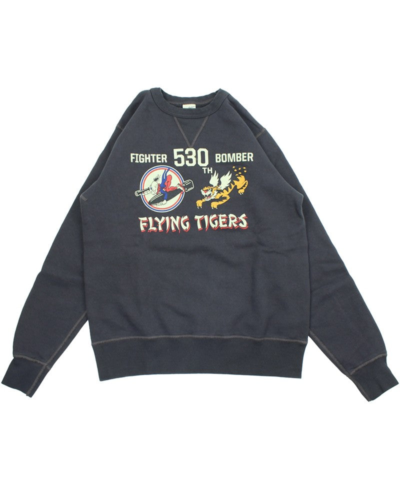 BR69634 / BUZZ RICKSON'S SET-IN CREW NECK SWEAT SHIRTS "530th FTR-BOMB F.T"
