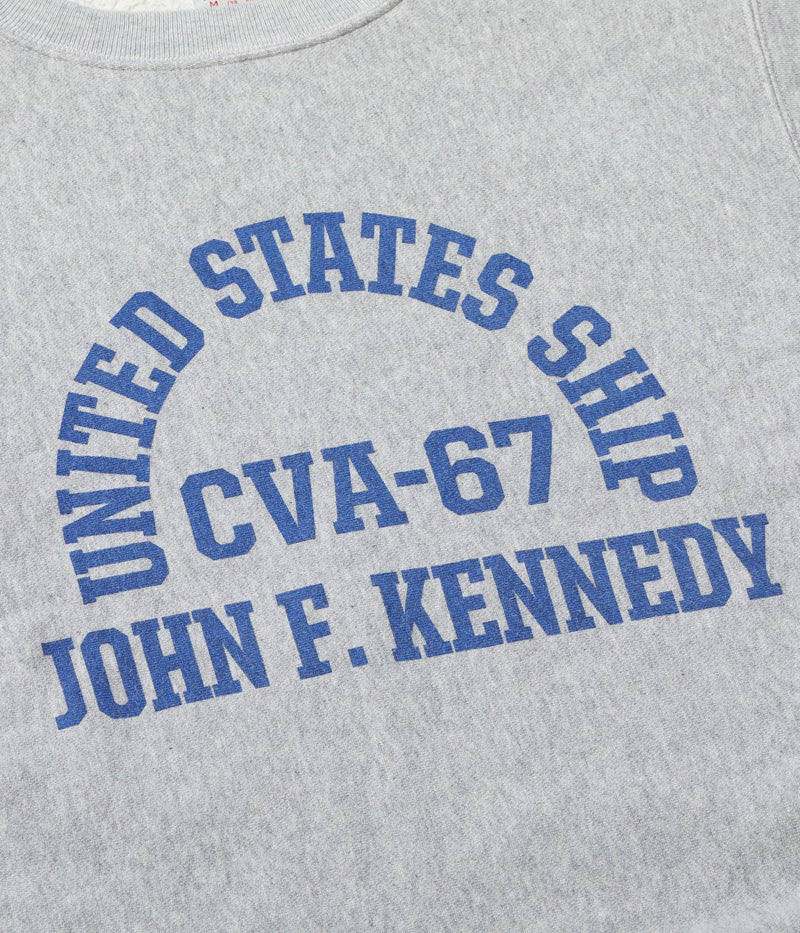 BR69645 / BUZZ RICKSON'S HORIZONTAL KNITTING SWEAT SHIRT “CVA-67 J.F. KENNEDY”