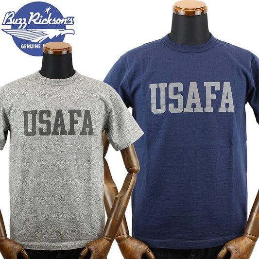 BR79180 / BUZZ RICKSON'S SLUB YARN REFLECTOR PRINT TEE " U.S. AIR FORCE ACADEMY "