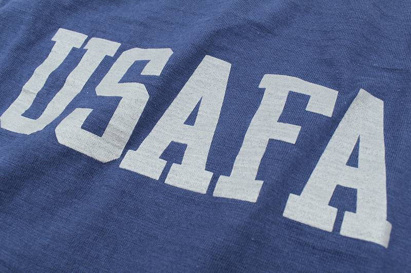 BR79180 / BUZZ RICKSON'S SLUB YARN REFLECTOR PRINT TEE " U.S. AIR FORCE ACADEMY "