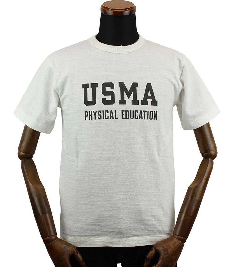 BR79181 / BUZZ RICKSON'S SLUB YARN PRINT TEE " U.S. MILITY ACADEMY