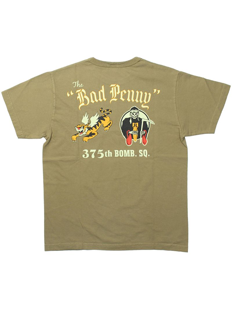 BR79346 / BUZZ RICKSON'S S/S MILITARY TEE "375th BOMB. SQ."