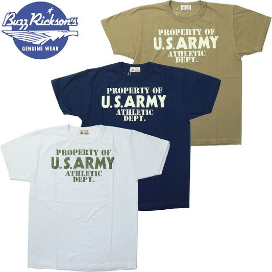 BR79348 / BUZZ RICKSON'S S/S MILITARY TEE "U.S.ARMY ATHLETIC DEPT. "