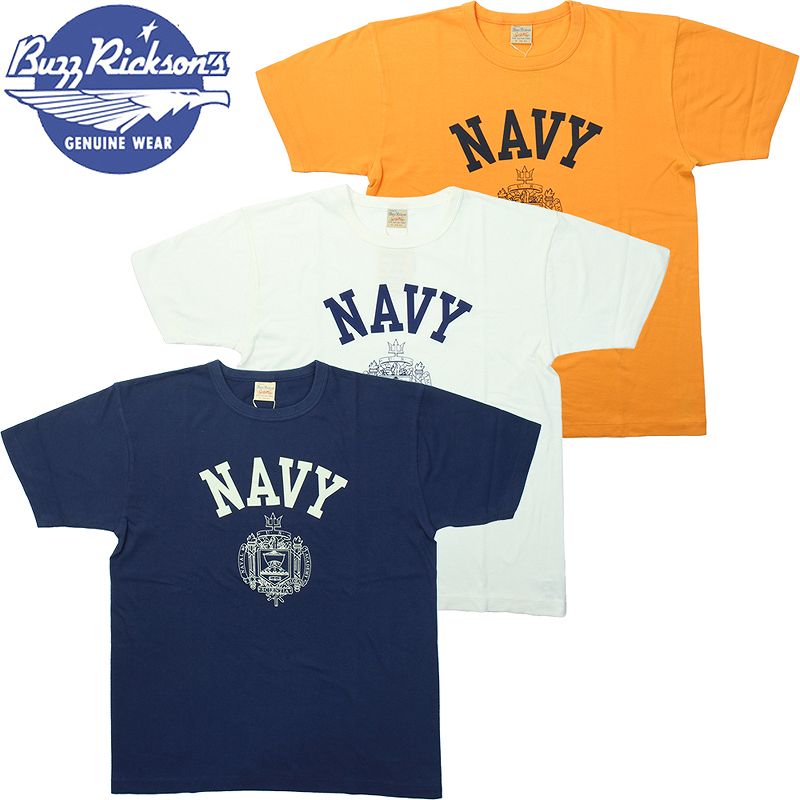 BR79398 BUZZ RICKSON'S S/S MILITARY TEE " U.S. NAVY "