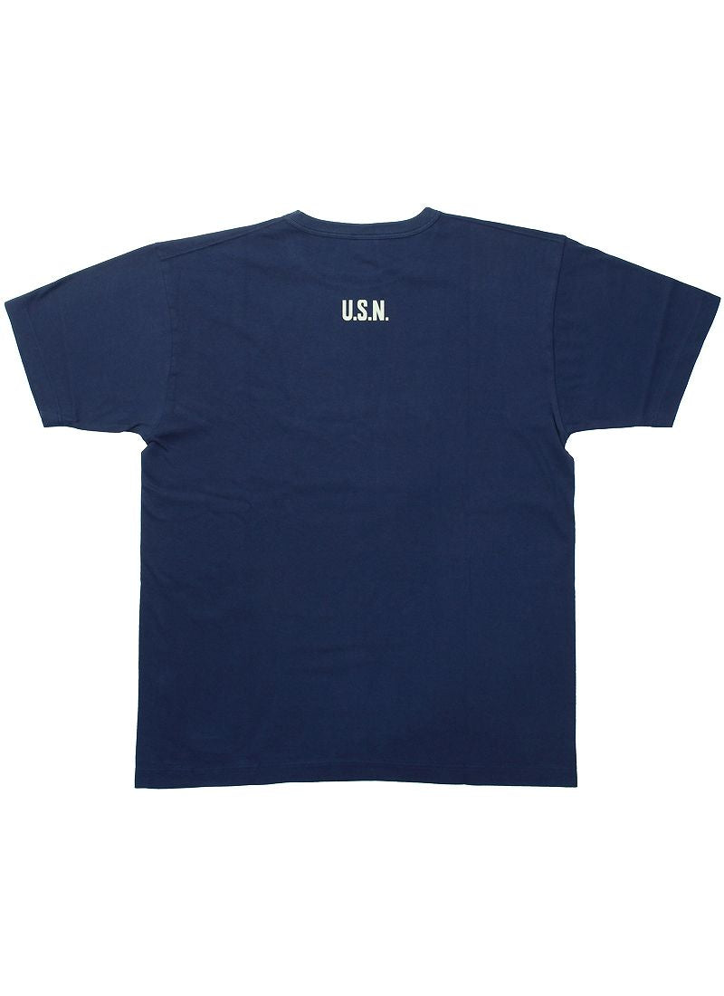 BR79398 BUZZ RICKSON'S S/S MILITARY TEE " U.S. NAVY "