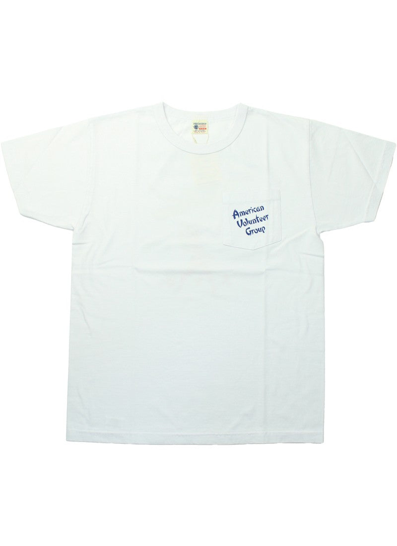 BR79581 / BUZZ RICKSON'S S/S POCKET T-SHIRT 「3rd SQ. AMERICAN VOLUNTEER GROUP」
