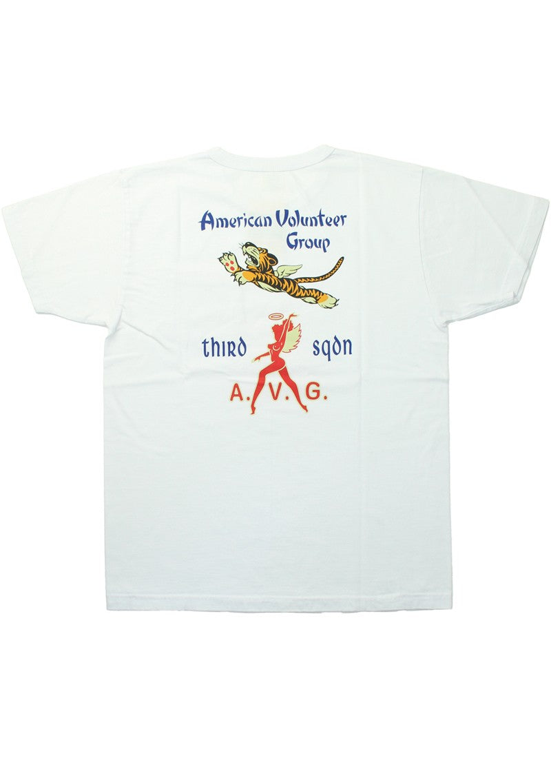 BR79581 / BUZZ RICKSON'S S/S POCKET T-SHIRT 「3rd SQ. AMERICAN VOLUNTEER GROUP」