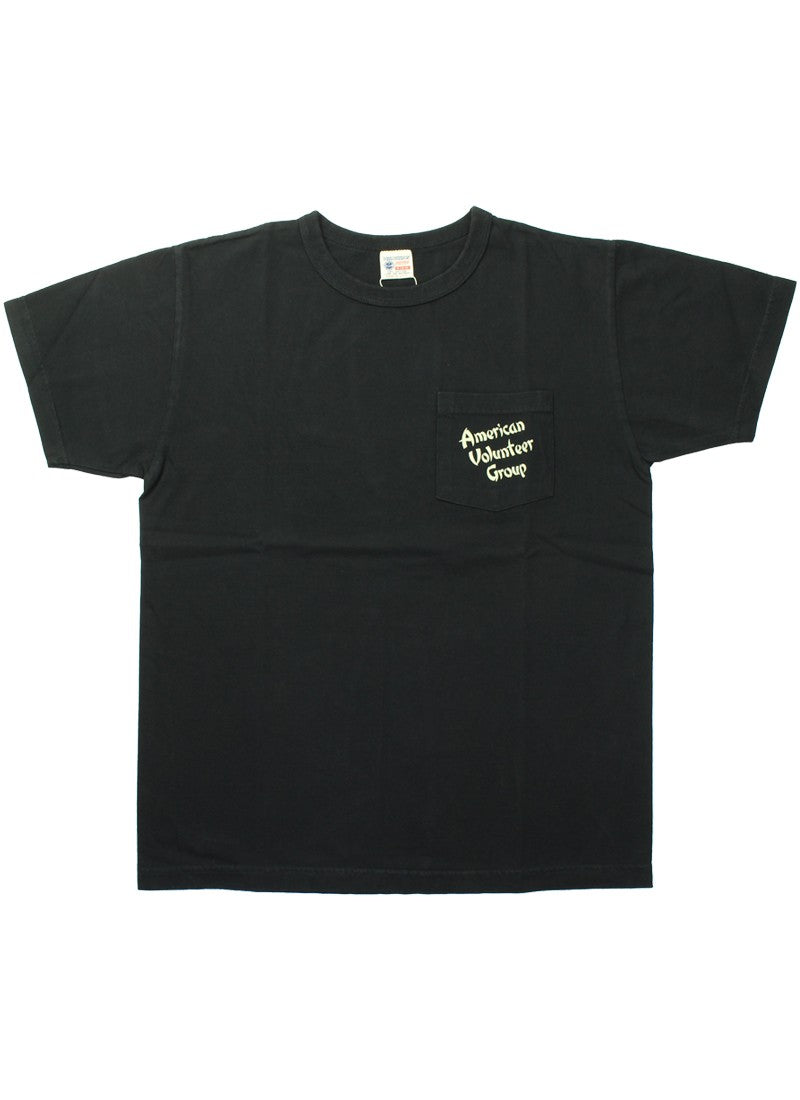 BR79581 / BUZZ RICKSON'S S/S POCKET T-SHIRT 「3rd SQ. AMERICAN VOLUNTEER GROUP」