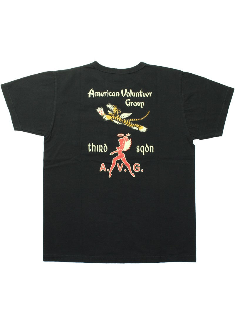 BR79581 / BUZZ RICKSON'S S/S POCKET T-SHIRT 「3rd SQ. AMERICAN VOLUNTEER GROUP」