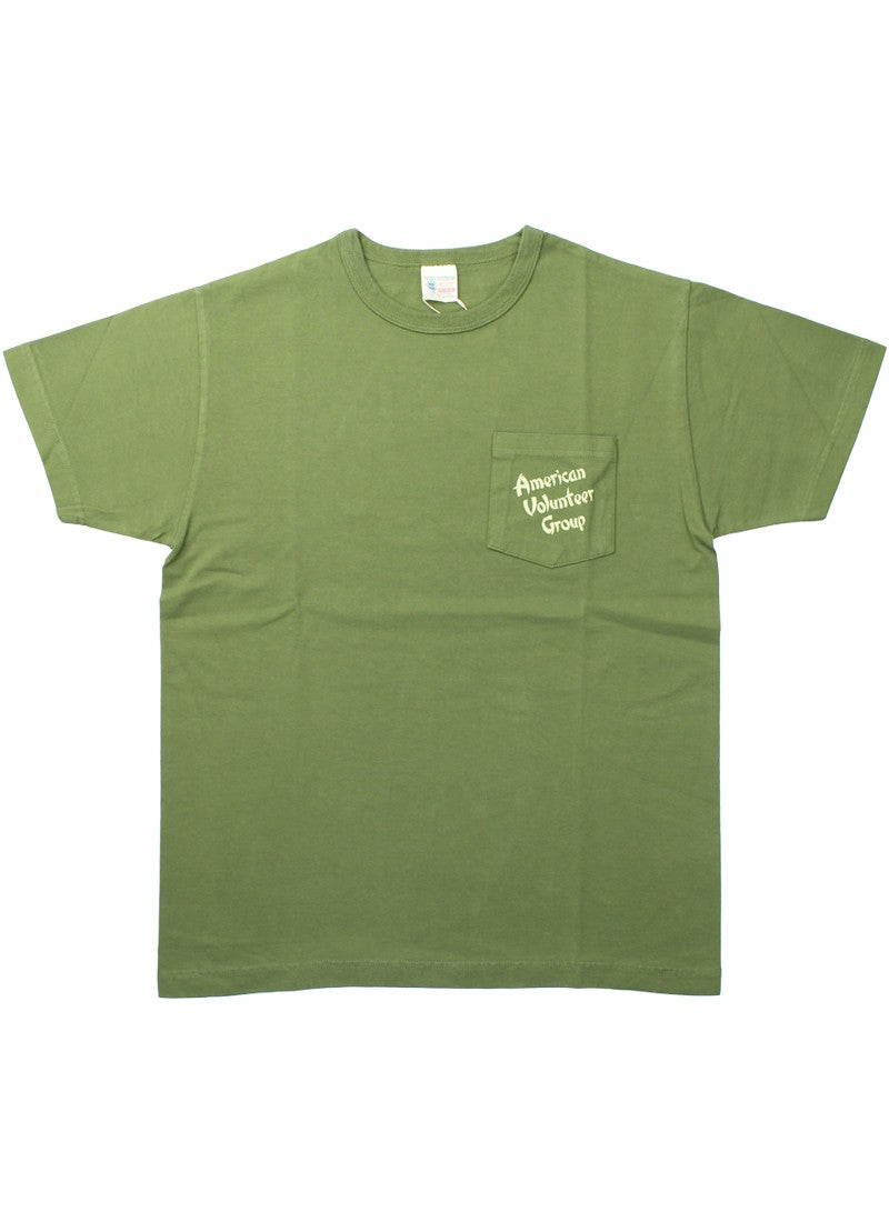 BR79581 / BUZZ RICKSON'S S/S POCKET T-SHIRT 「3rd SQ. AMERICAN VOLUNTEER GROUP」