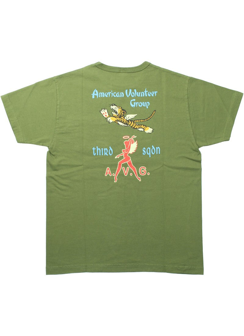 BR79581 / BUZZ RICKSON'S S/S POCKET T-SHIRT 「3rd SQ. AMERICAN VOLUNTEER GROUP」
